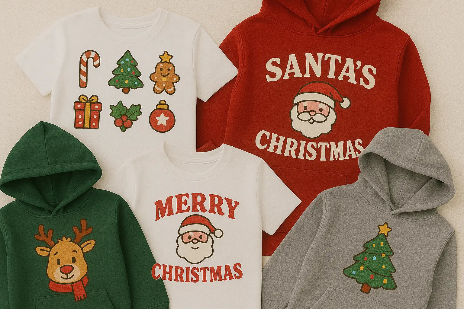 5 Top-Selling Christmas DTF Transfer Designs for Festive Tees and Hoodies for Teens
