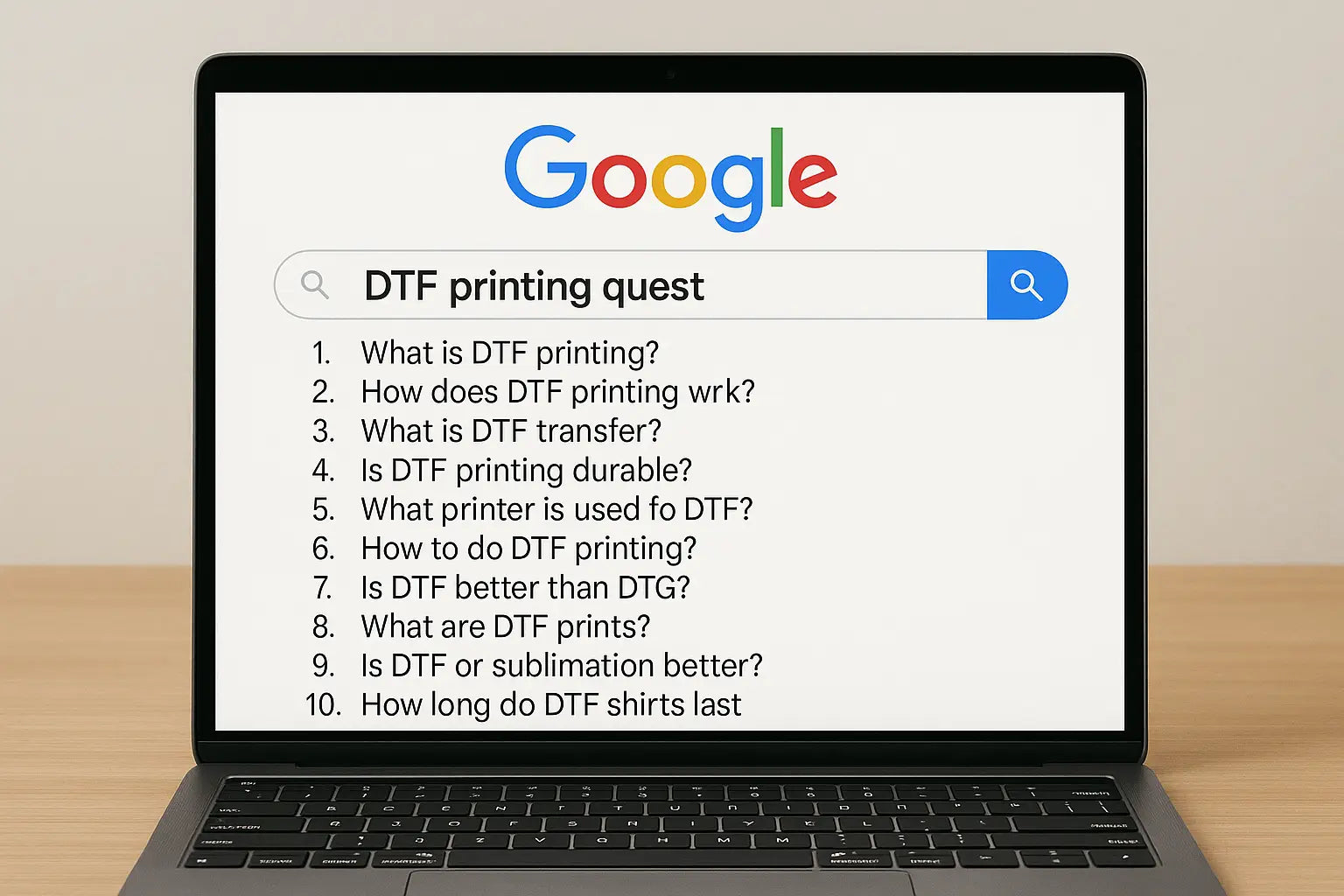 DTF Printing Quest: Top 10 Most Googled Questions About DTF Printing