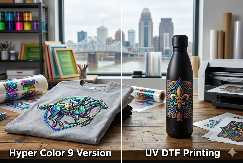 Hyper + vs UV DTF Printing: What Louisville Print Shops Should Pick