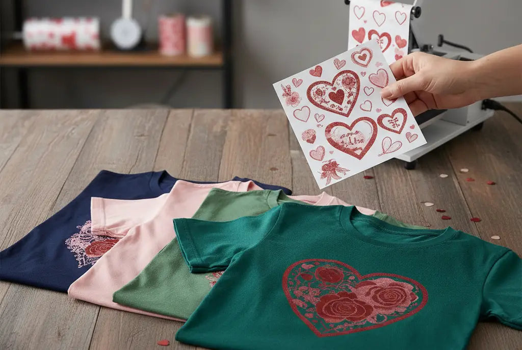 5 Best-Selling Valentine’s Day DTF Transfers for Colored T-Shirts