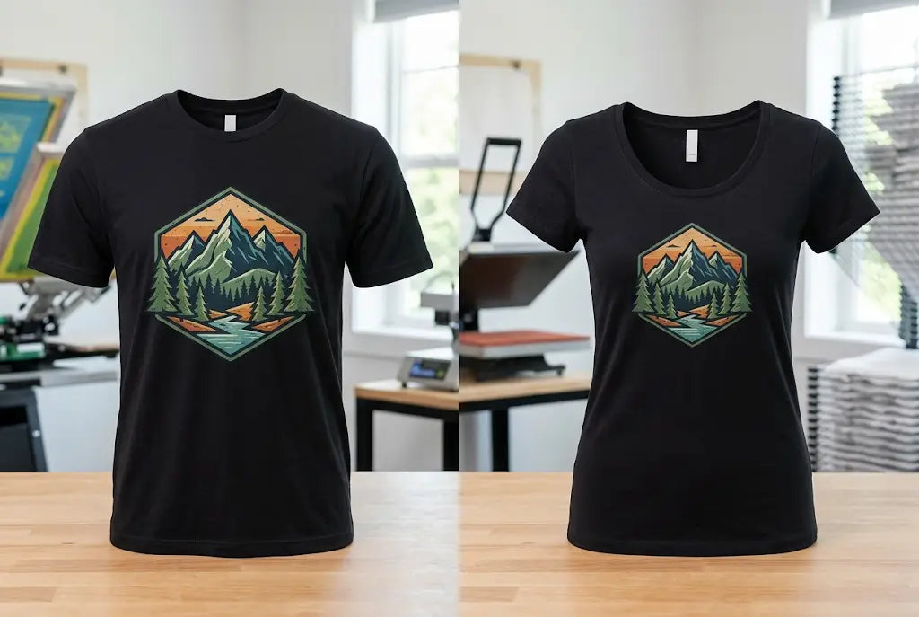 DTF Placement for Women's Shirts vs Men's Shirts: Size, Position, and Fit