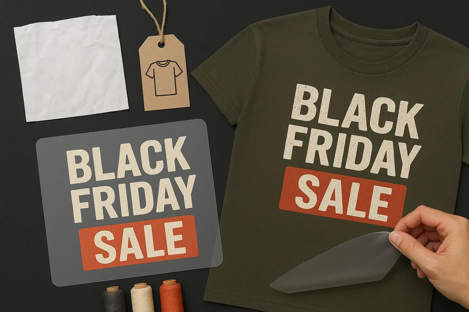 Black Friday DTF Transfers for Apparel Brands | DTF Louisville