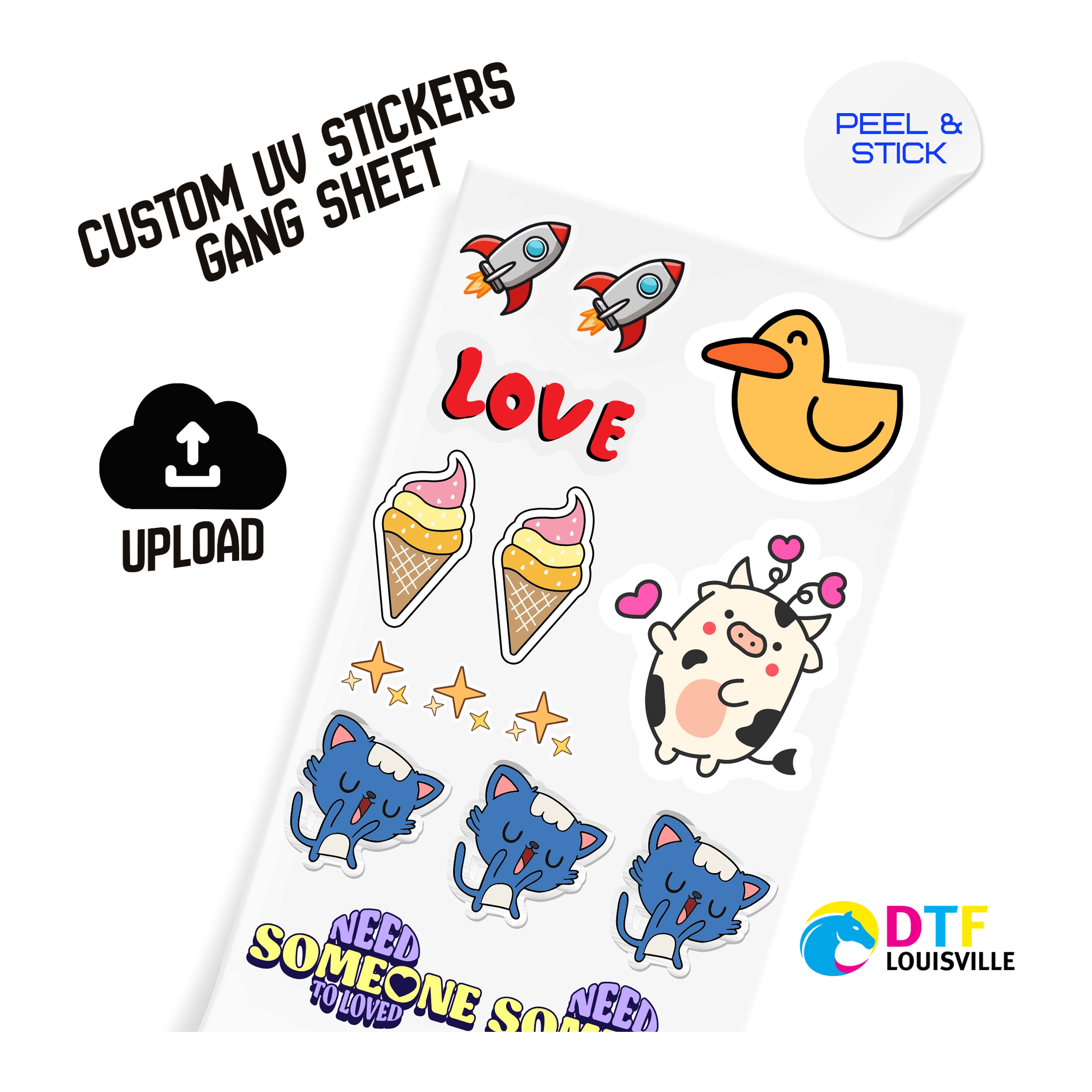 Upload Your UV DTF Sticker Gang Sheet
