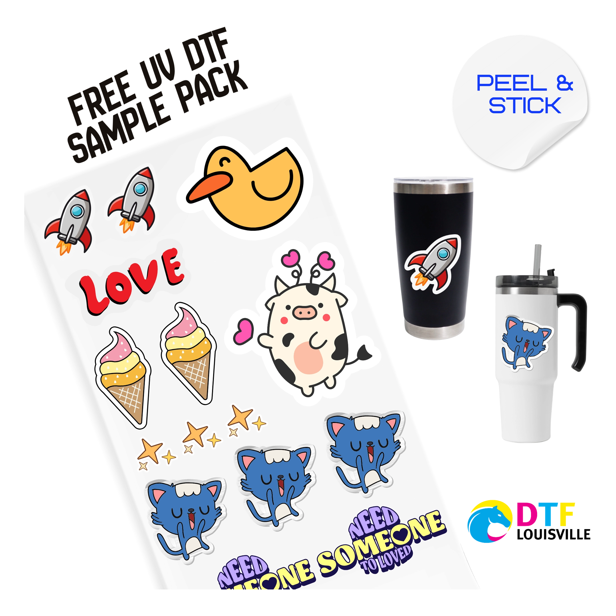 UV DTF sample pack